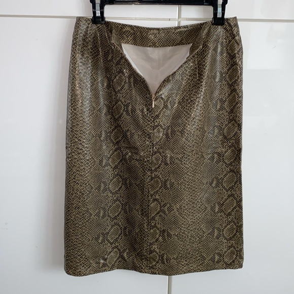🌟LAST CHANCE 🌟 Snakeskin Vinyl Skirt - Picture 4 of 6